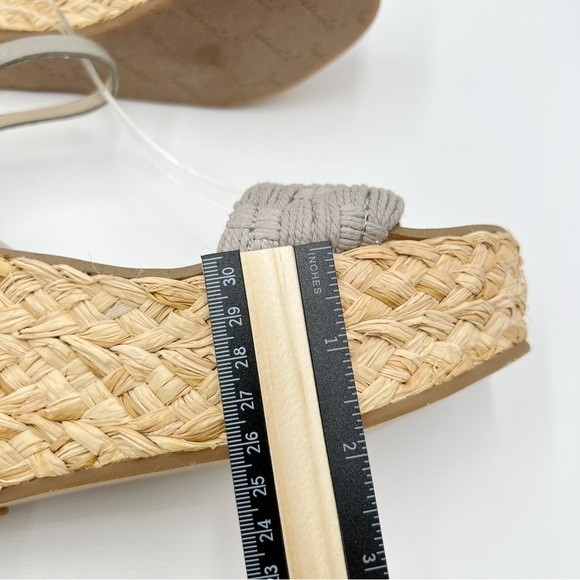 Splendid Women's Marlene Gray Espadrille Platform Wedges Sandals Size 6.5 NEW - Picture 14 of 15